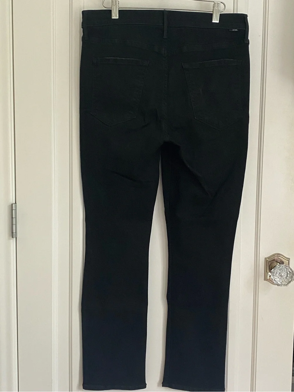 Mother: Denim- Black Mid-Rise Dazzler - Picture 4 of 9
